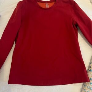 Outdoor Voices Women's Red Long Sleeve Top